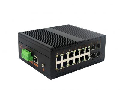 工業級（NT品牌）管理型千兆4光12電工業級交換機