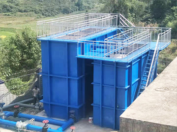 一體化凈水處理設(shè)備安裝現(xiàn)場